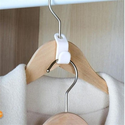👚 Ruimtebesparende Kleerhanger Connectorhaken – Verdubbel je Kast­ruimte in Seconden | Perfect voor Kleine Kasten